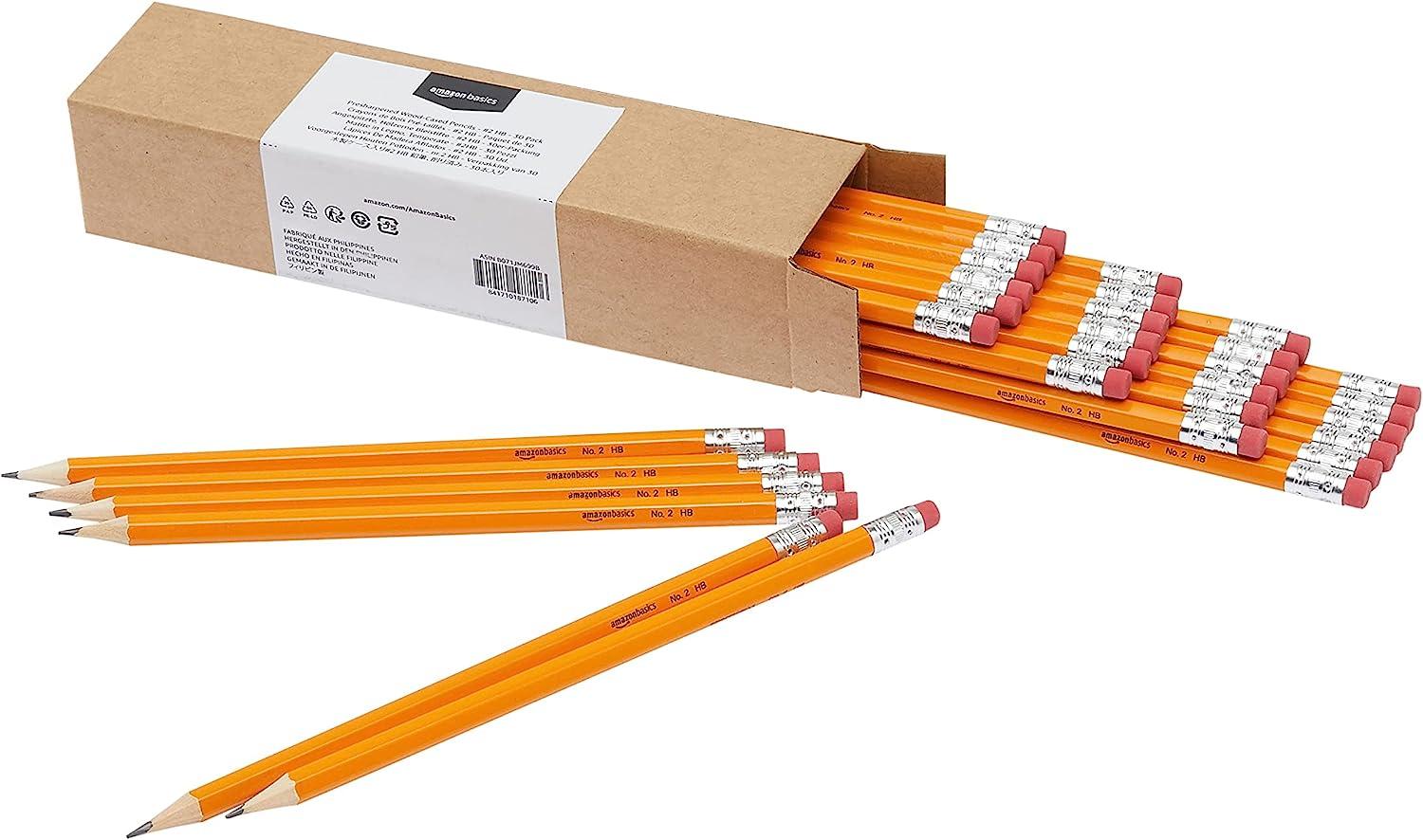 Amazon Basics Woodcased #2 Pencils 30 Pack for $0.94