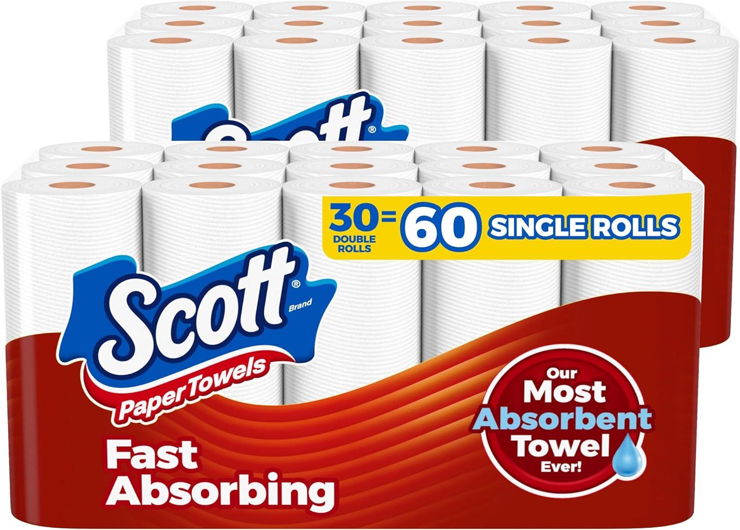 Scott Paper Towels Choose-A-Sheet 30 Double Rolls for $20.22