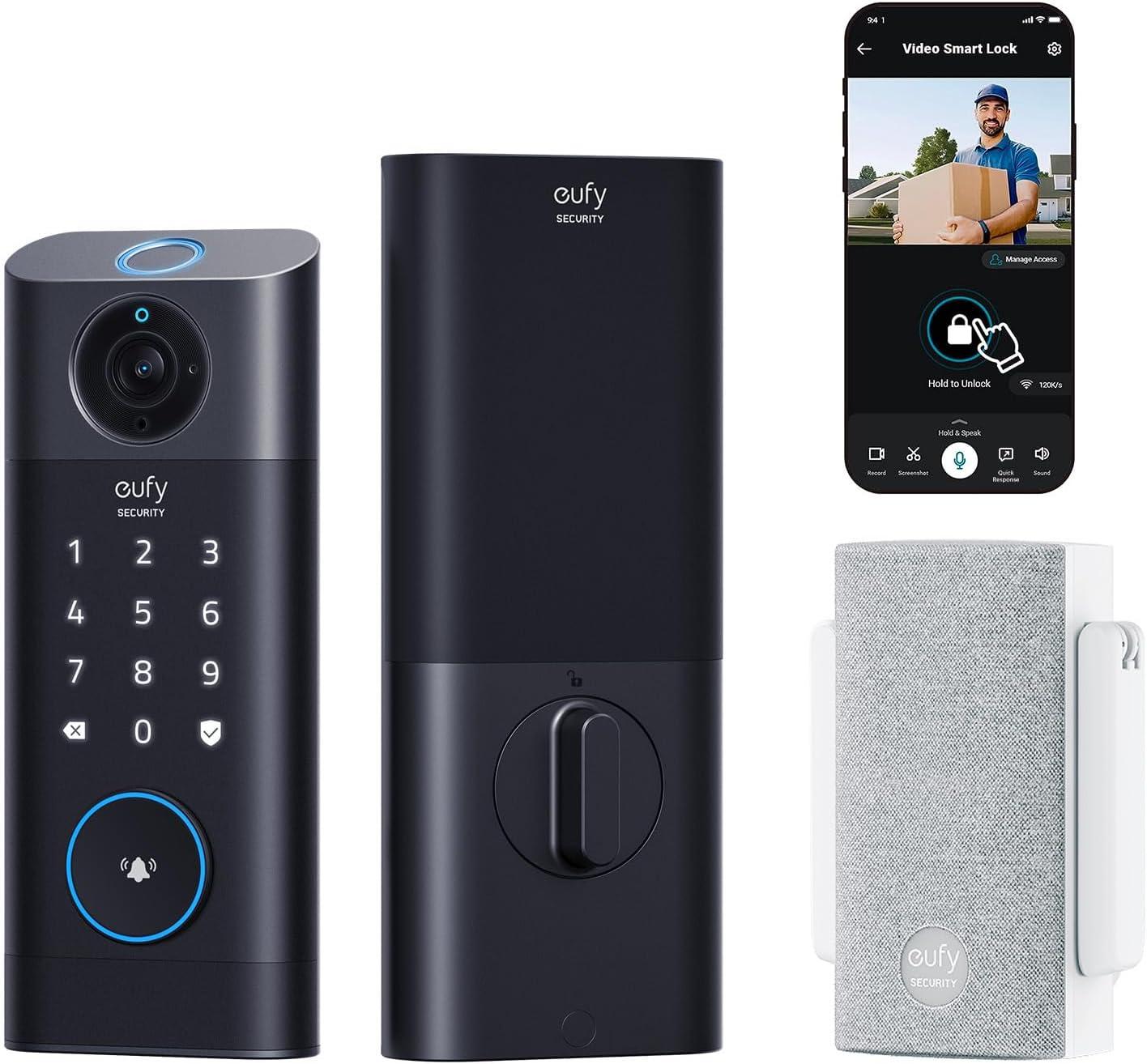 eufy Security Video Smart Lock S330 with Chime and Wifi Door Lock for $229.99 Shipped