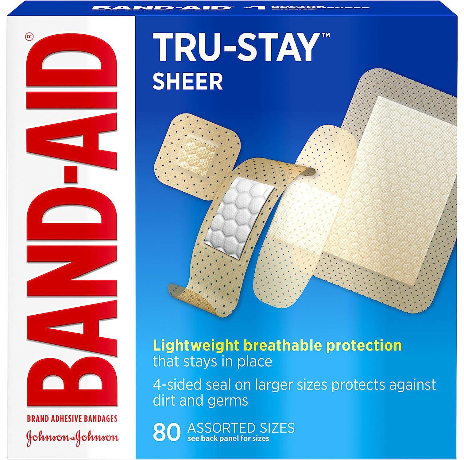 Band-Aid Tru-Stay Sheer Adhesive Bandages 2 Pack for $4.57