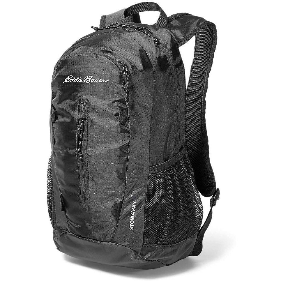 Eddie Bauer Stowaway Ripstop Polyester Packable Backpack for $20