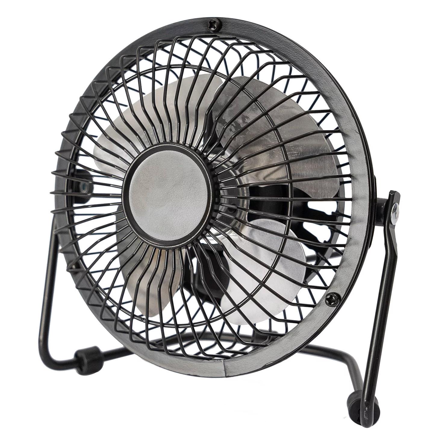 Mainstays New 4 inch Personal Metal USB Powered Desktop Fan for $5.46