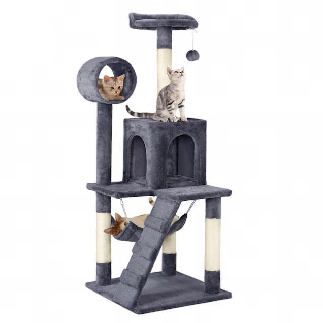 Topeakmart Plush Cat Tree Condo for $30.39 Shipped