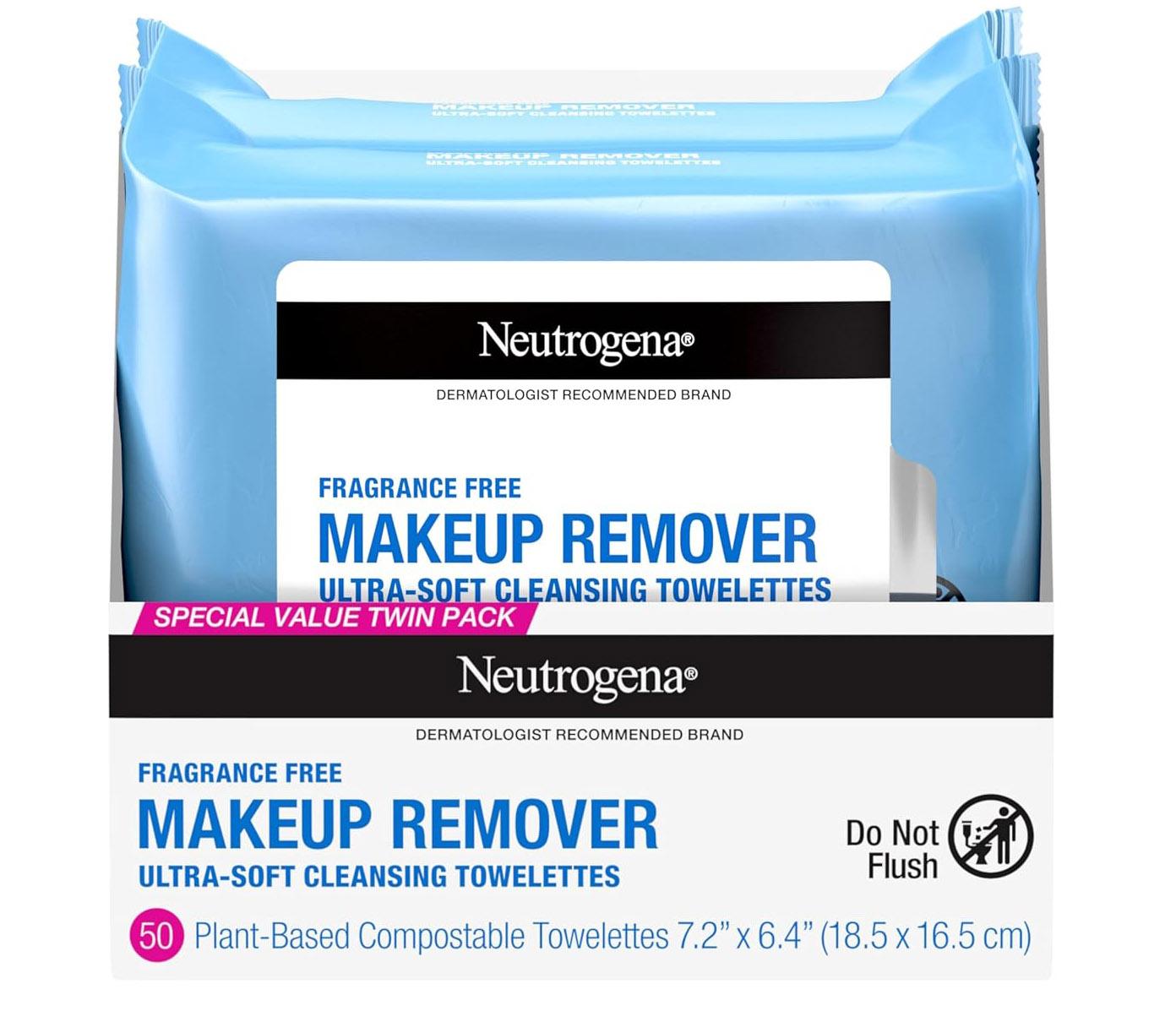 Neutrogena Cleansing Makeup Remover Face Wipes 50 Pack for $5.48