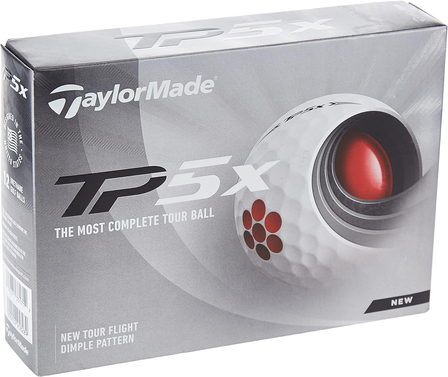 TaylorMade TP5x Tour Golf Balls 12 Pack for $31