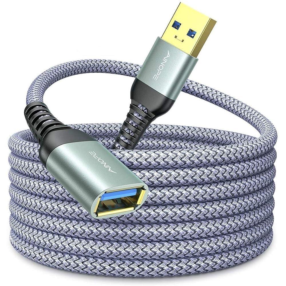 Ainope USB 3.0 USB-A Male to USB-A Female 10ft Extension Cable for $3.49