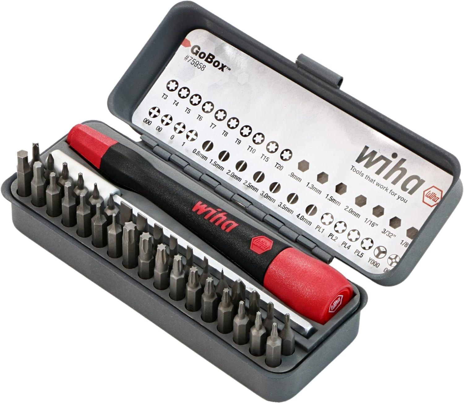 Wiha 75958 Piece GoBox Precision Micro Bit Set for $27.88