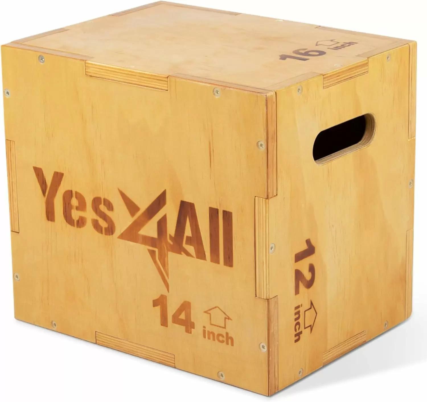 Yes4All 3 in 1 Wooden Plyo Box for $24.99