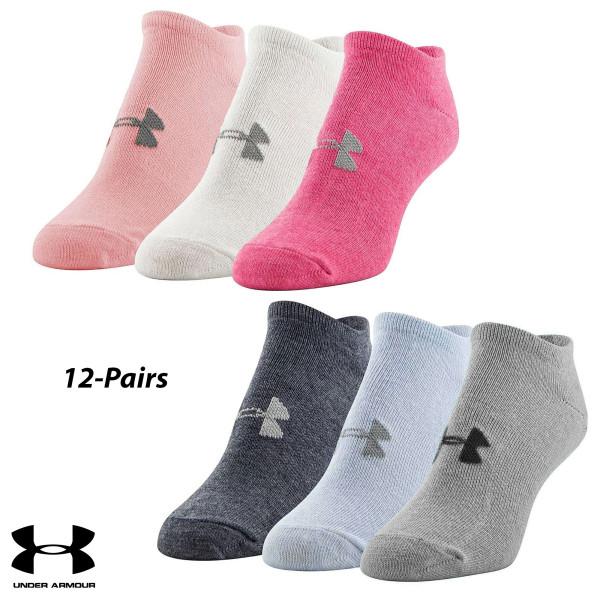 Under Armour Womens Training No Show Socks 12 Pairs for $18 Shipped