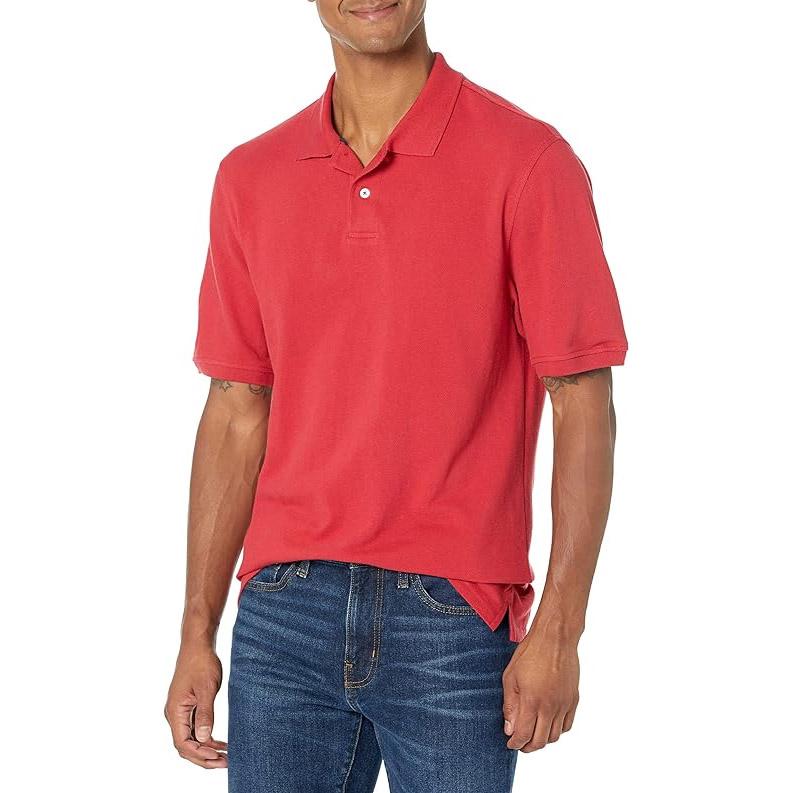 Amazon Essentials Mens Regular-Fit Quick Pique Polo Shirt for $7.60