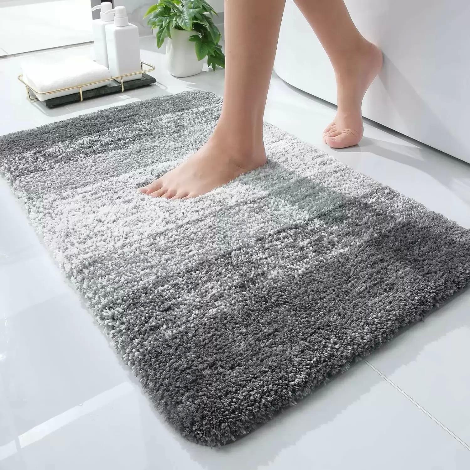 Olanly Luxury Bathroom Rug Mat 26x14 for $5.93