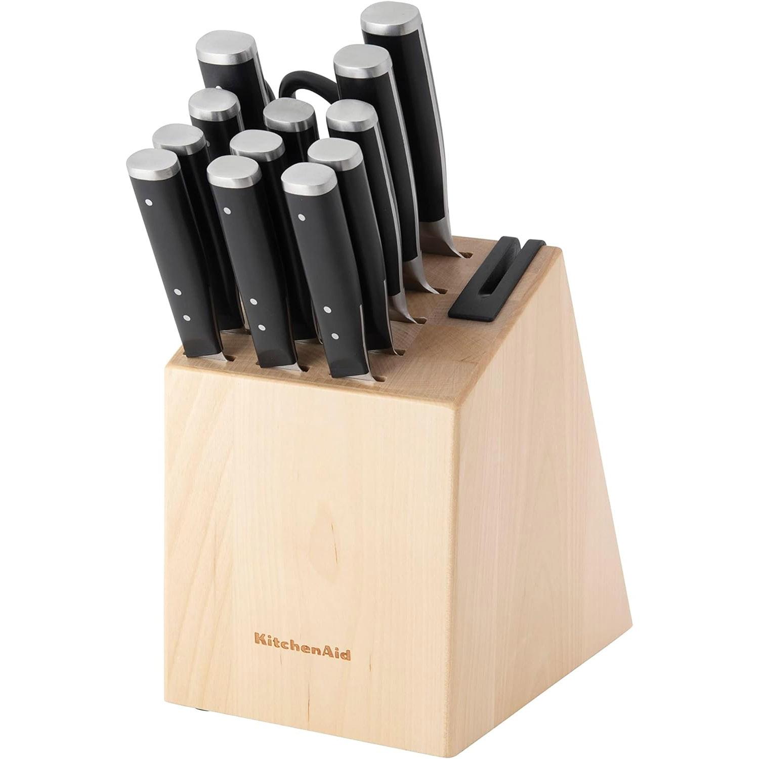 KitchenAid Gourmet Forged Triple Rivet Knife Block Set for $44.78 Shipped