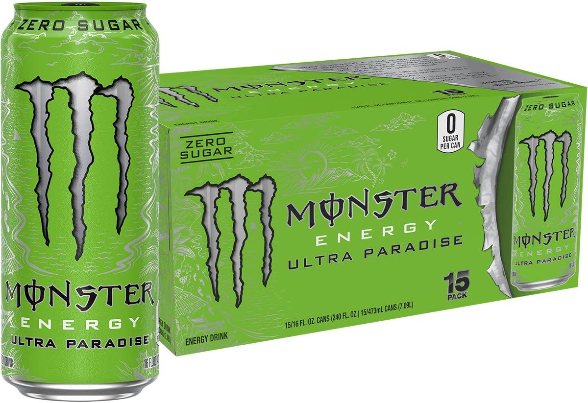 Monster Ultra Paradise Energy Drink 15 Pack for $16.92