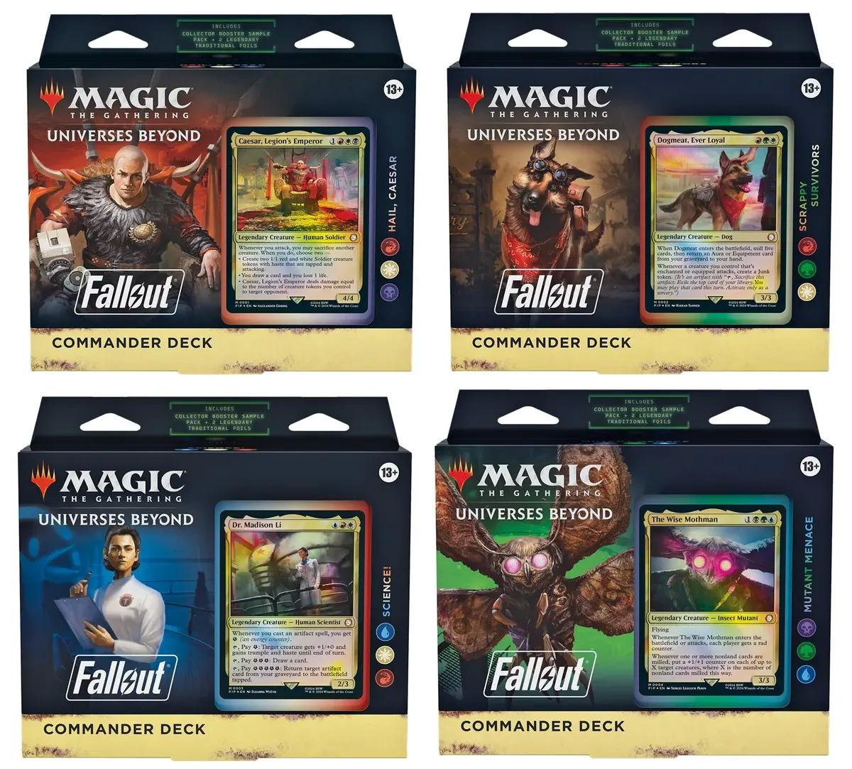 Magic The Gathering Fallout Commander Deck Collection Bundle for $124.99 Shipped