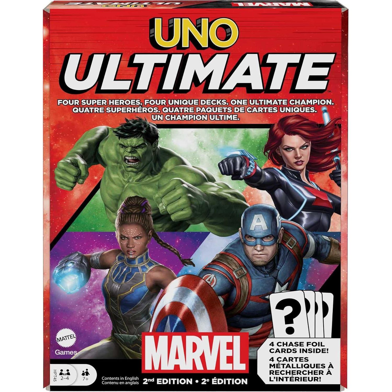 Mattel Games UNO Ultimate Marvel Card Game for $4.93