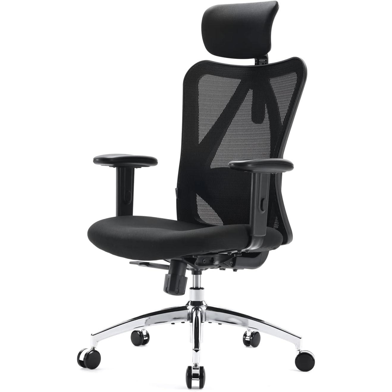 Sihoo M18 Ergonomic Office Chair in Black for $100.79