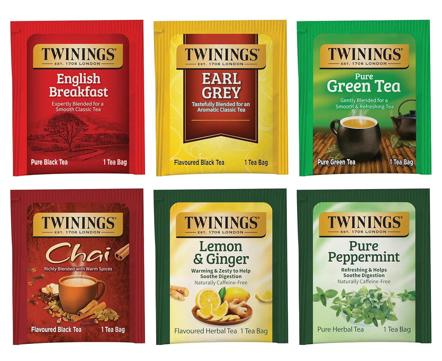 Twinings Variety Pack Tea Bags 100 Pack for $7.49