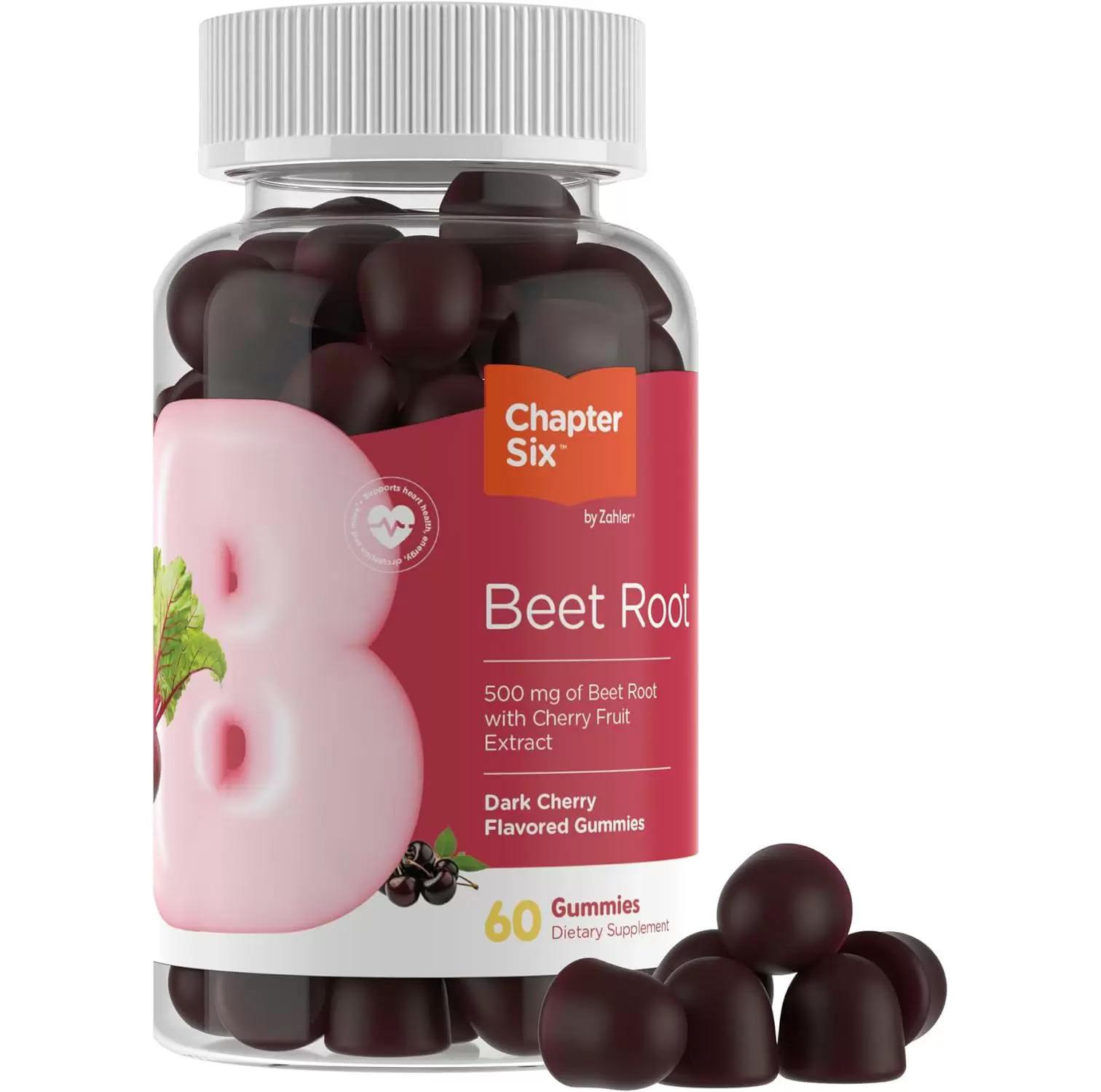 Zahler Chapter Six 500mg Beet Root Gummies 60 $3.12