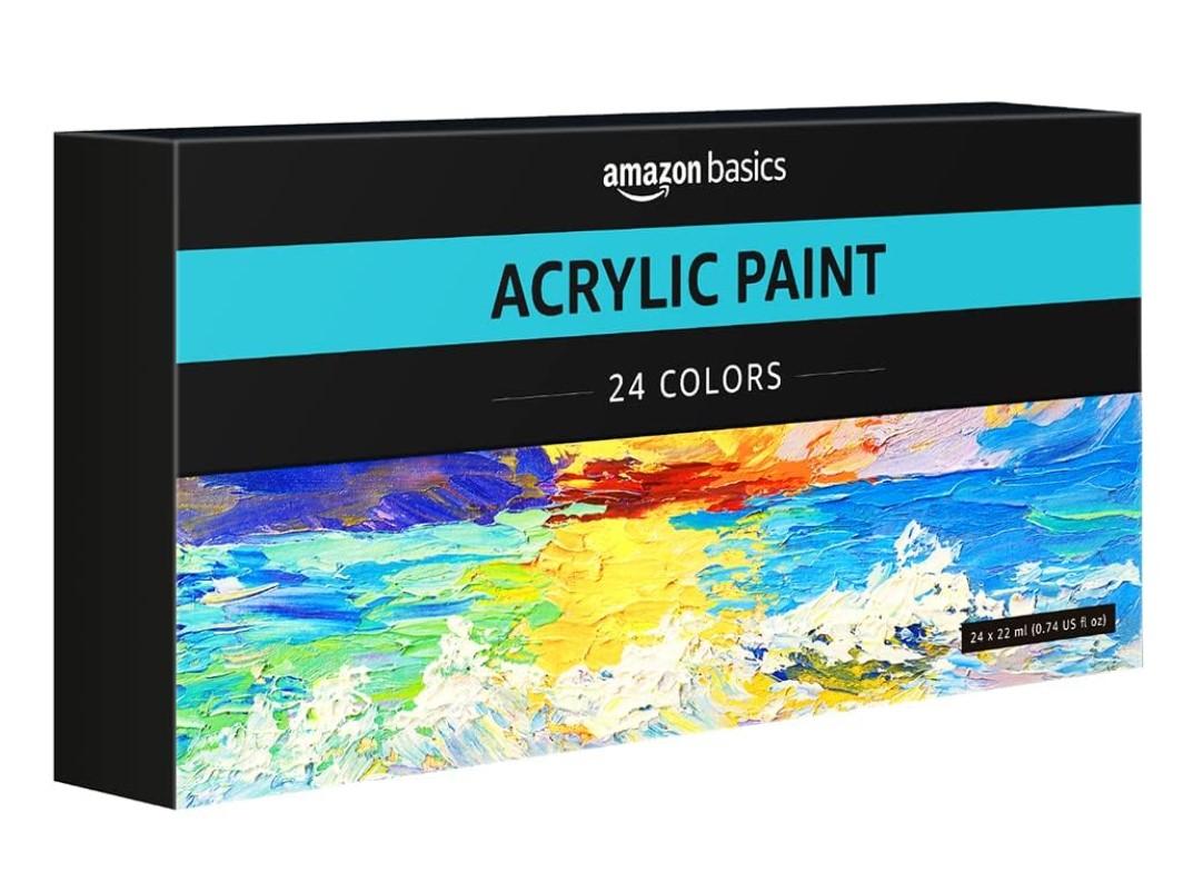 Amazon Basics Acrylic Paint Tube Set for $13.29