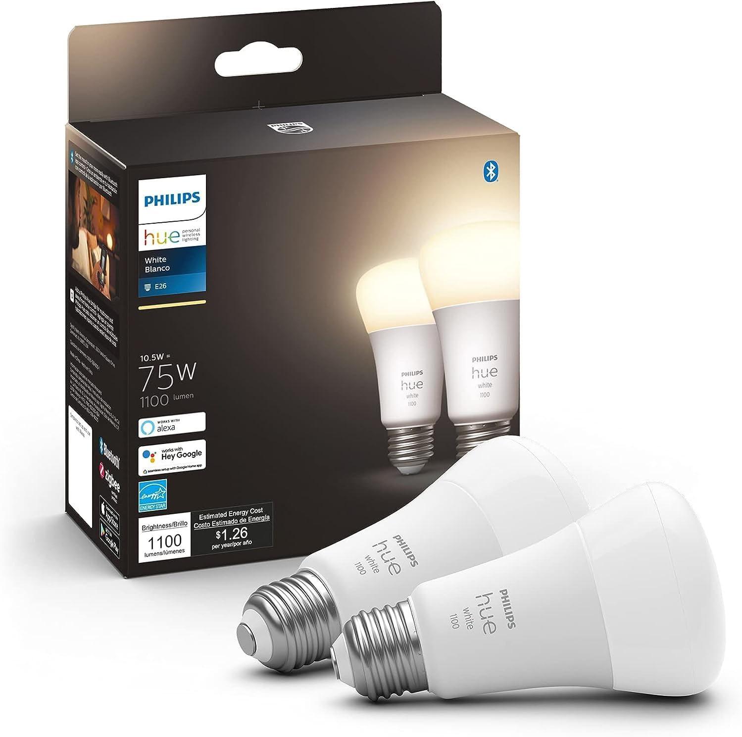 Philips Hue Smart 75W A19 LED Bulb $16.99