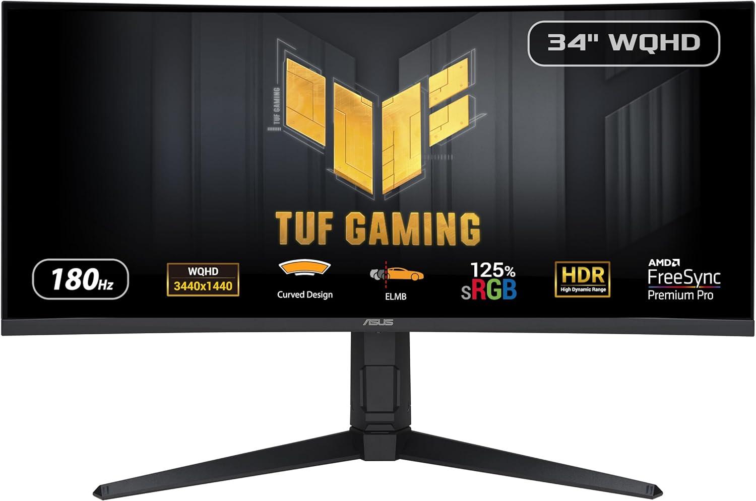 34in Asus TUF VG34VQL3A Curved VA Monitor for $249.99