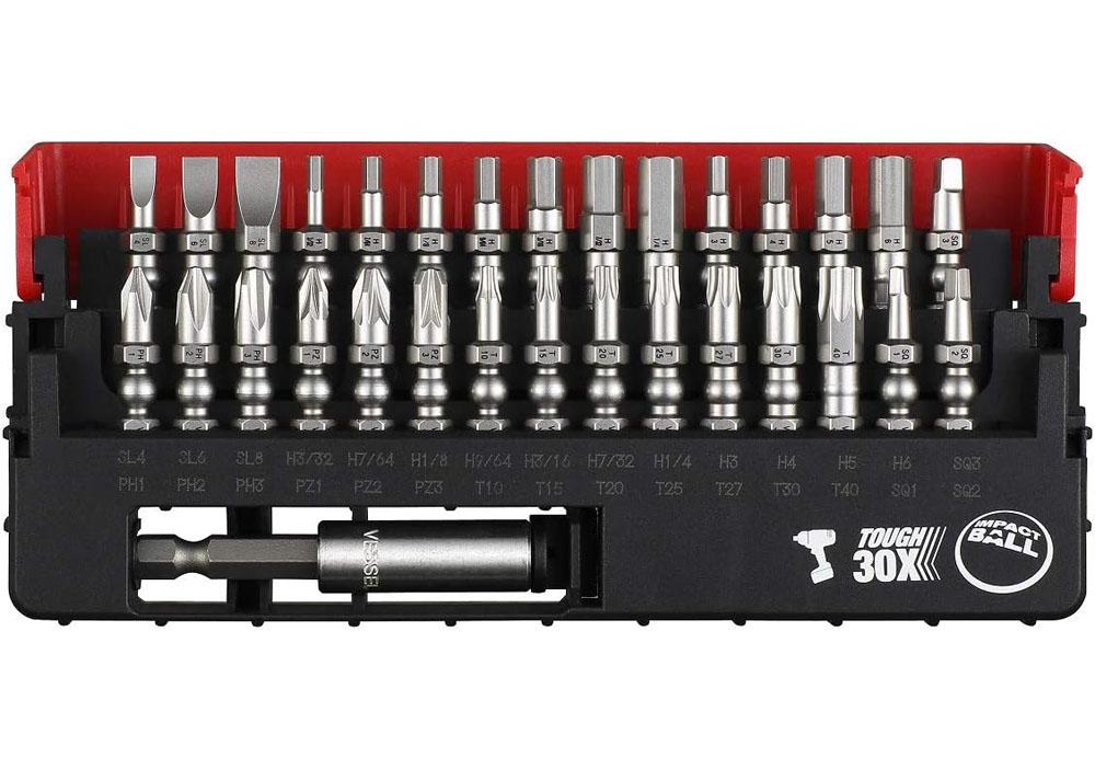 Vessel Impact Ball Torsion Bit 31 Piece Set for $26.81