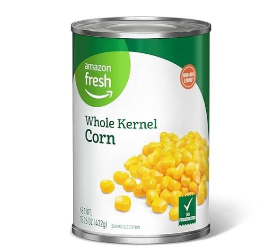 Amazon Fresh Canned Whole Kernel Corn for $0.70