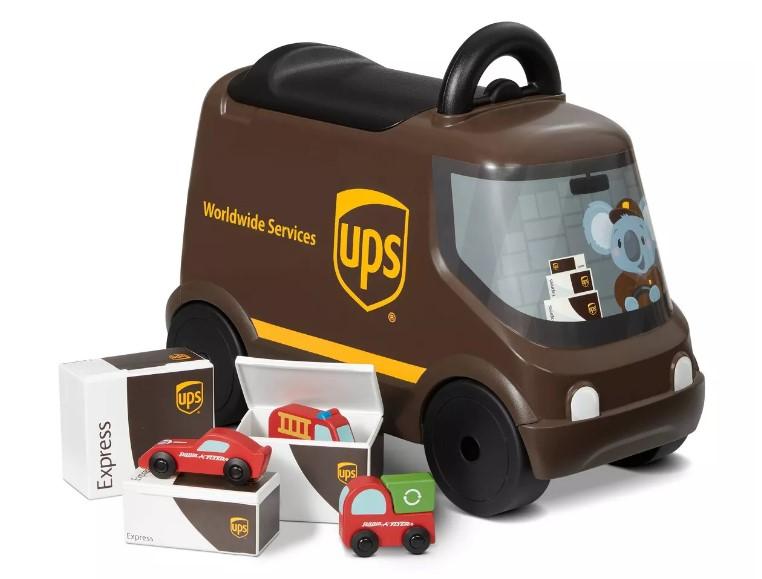 Radio Flyer Toddler UPS Delivery Truck Toy Set $19.99