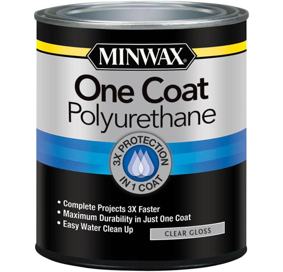 Minwax One Coat Polyurethane Clear Gloss for $12.95