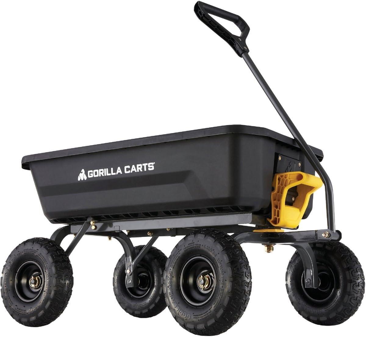 Gorilla Carts 4GCG-NF Poly Dump Cart for $135.45 Shipped