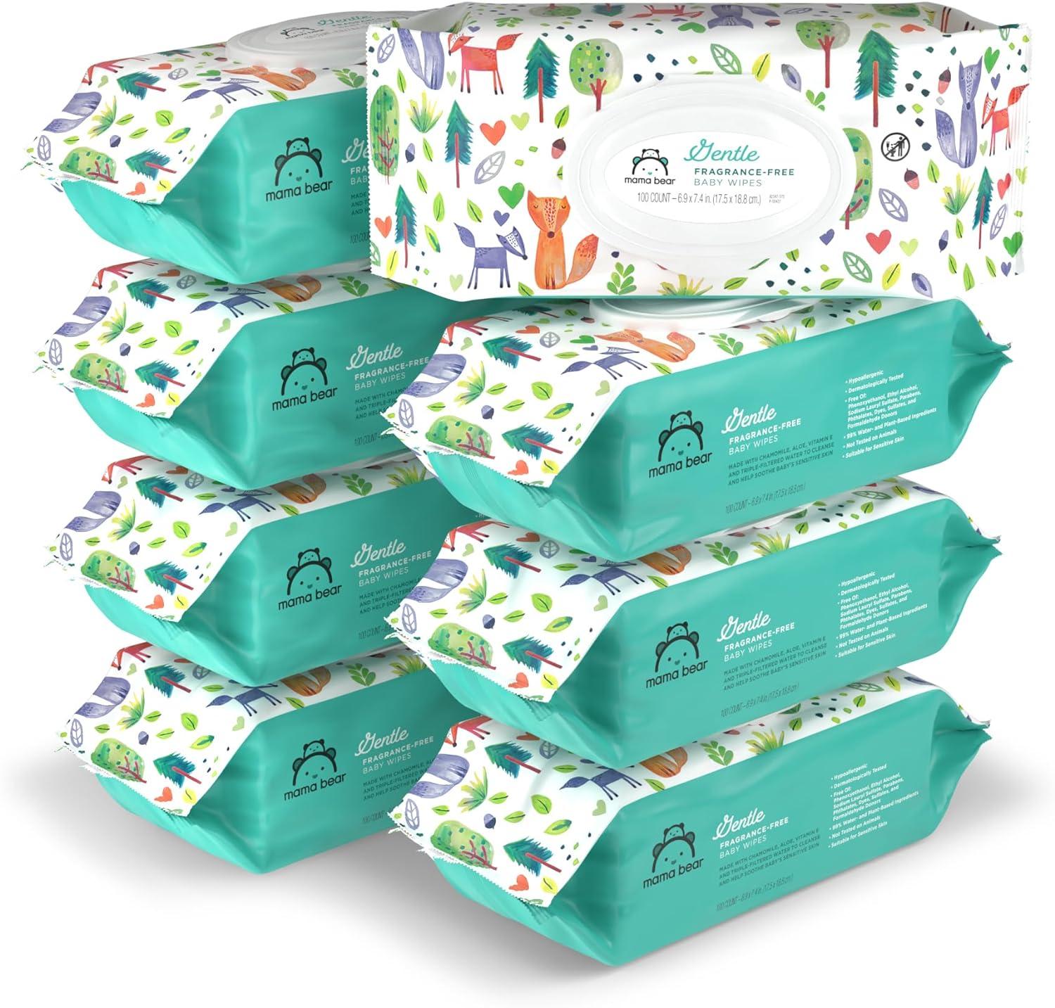 Amazon Mama Bear Gentle Baby Wipes 800 Pack $16.79