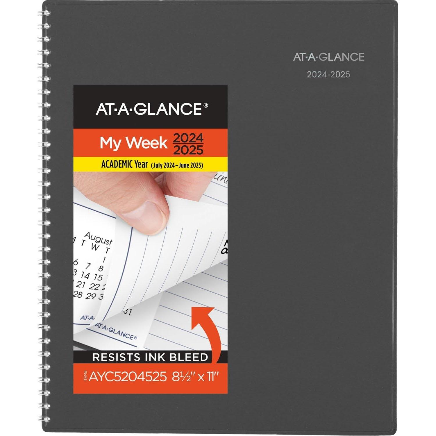 At-A-Glance Planner 2024-2025 Weekly Monthly Book for $5