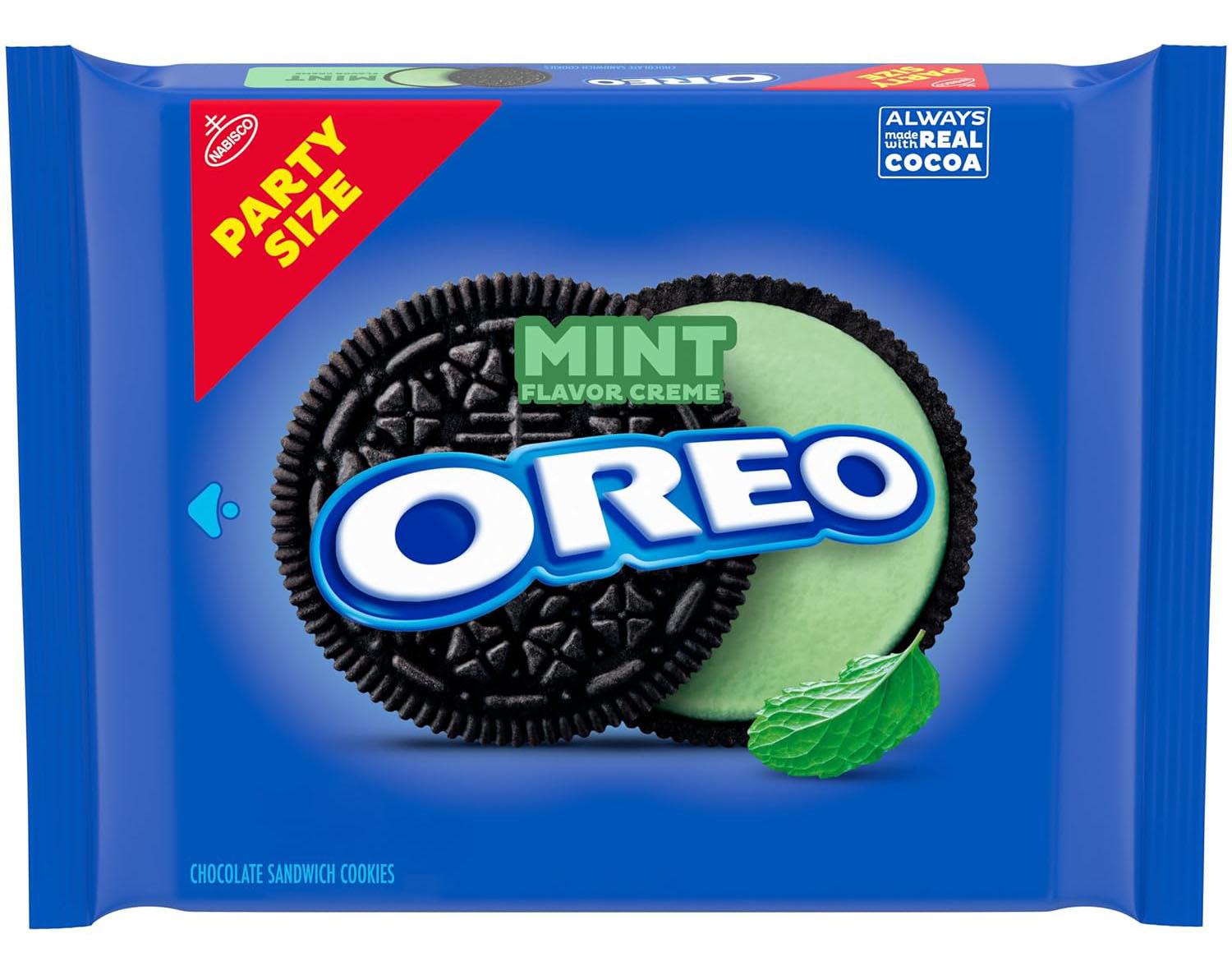 Oreo Mint Creme Chocolate Sandwich Cookies for $3.96