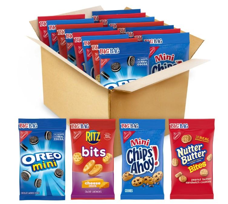 Nabisco Oreo Chips Ahoy Nutter Butter Ritz 15 Bags $11.79