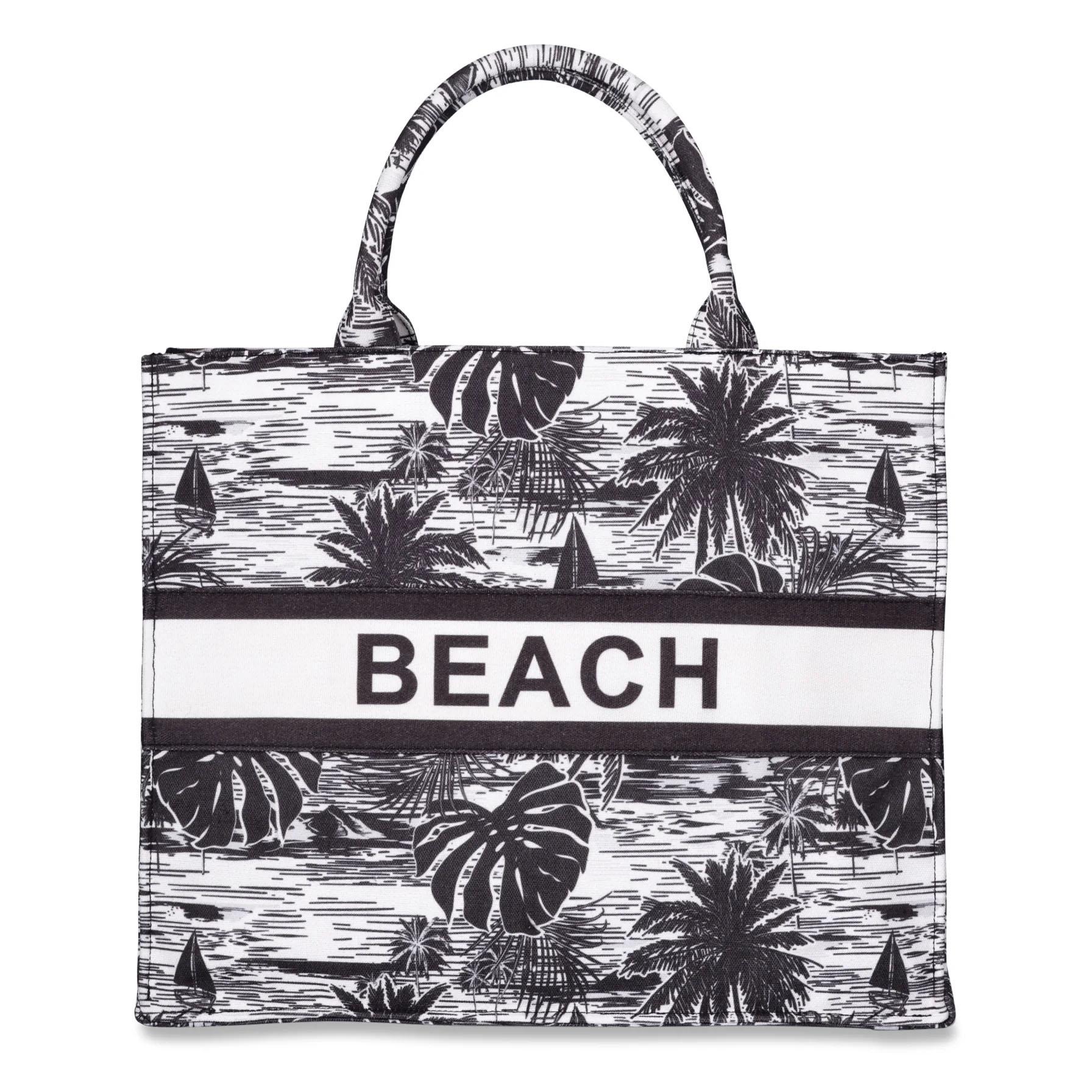 London Fog Womens Beach Canvas Tote Bag for $5.77