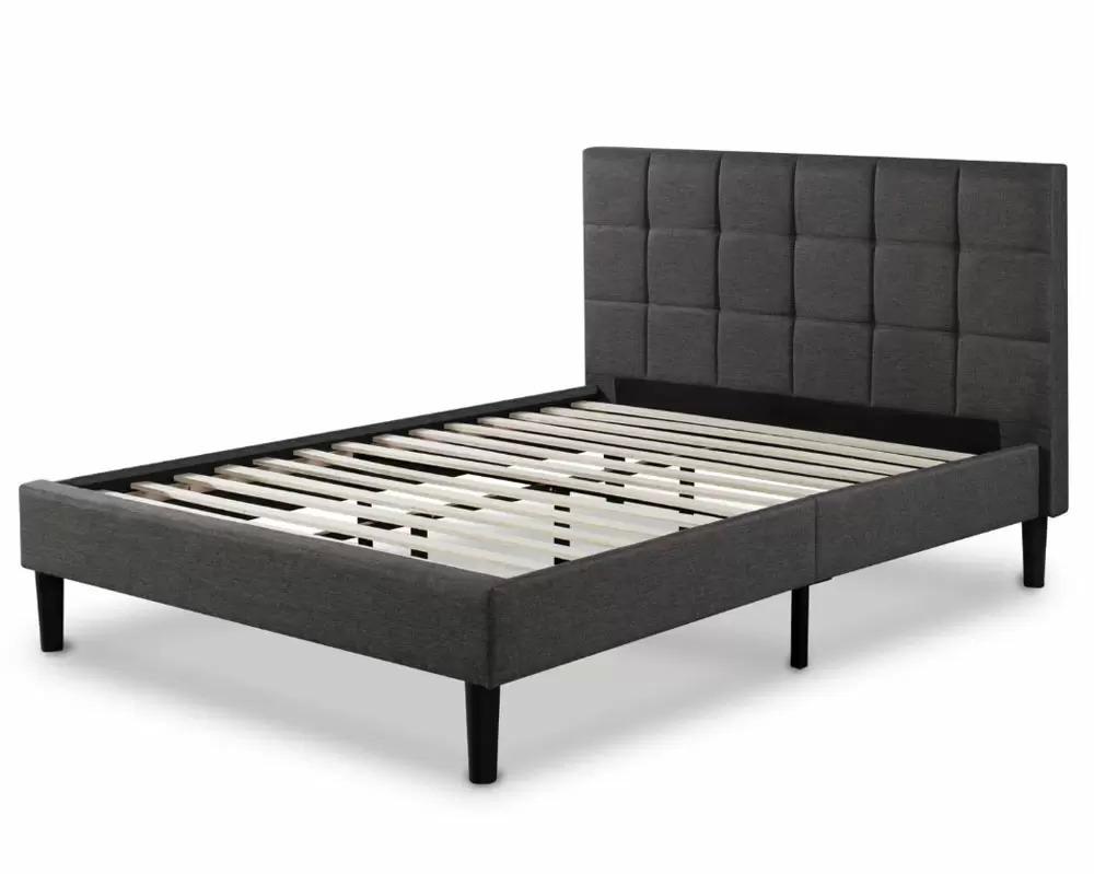 Zinus Lottie Upholstered Queen Bed Frame for $99