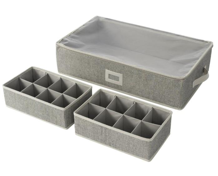 Underbed Storage and Drawer Organizer Set for $8.29