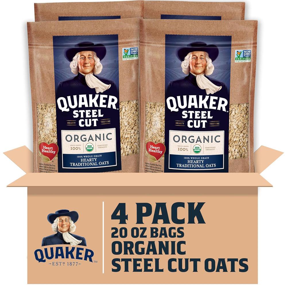 Quaker Steel Cut Oats 4 Pack for $9.21