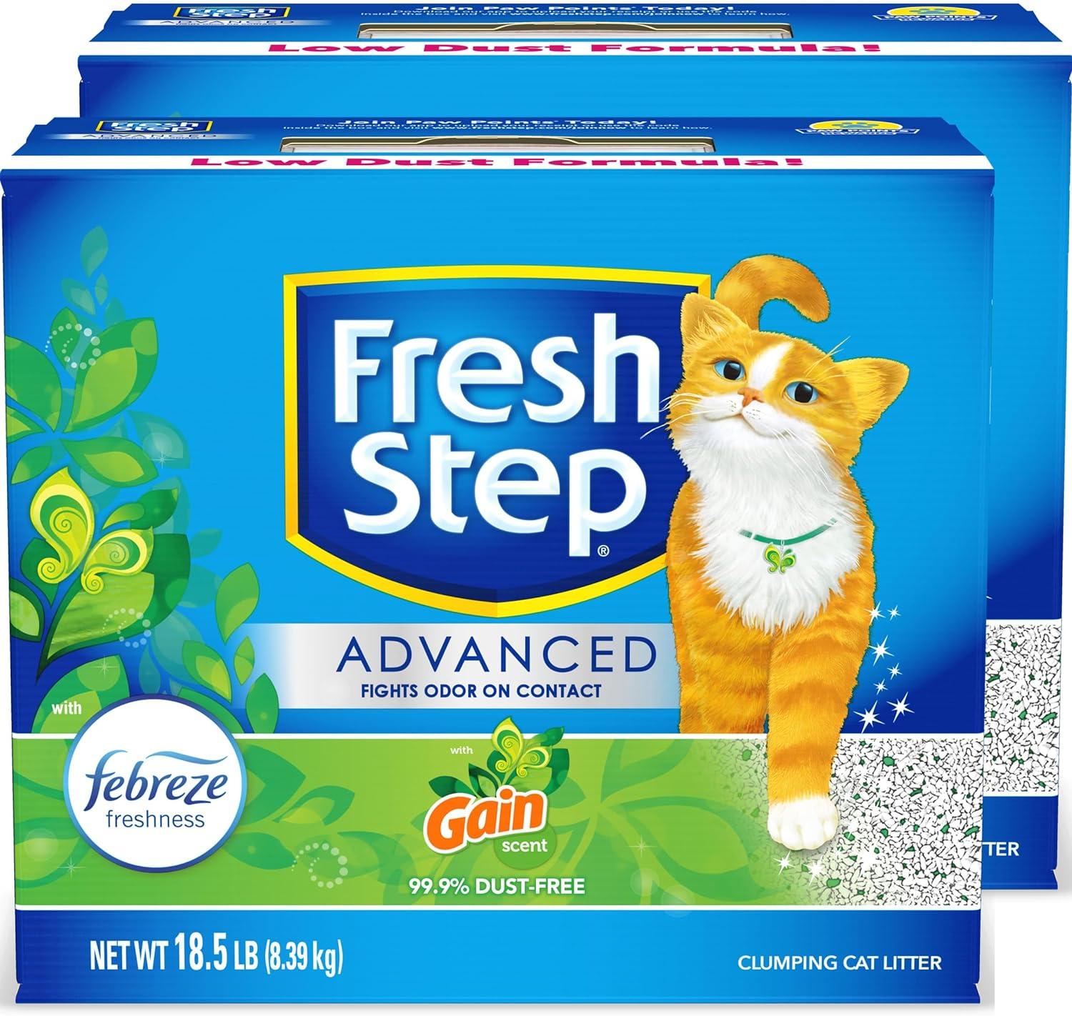 Fresh Step Clumping Cat Litter 2 Pack for $14.09