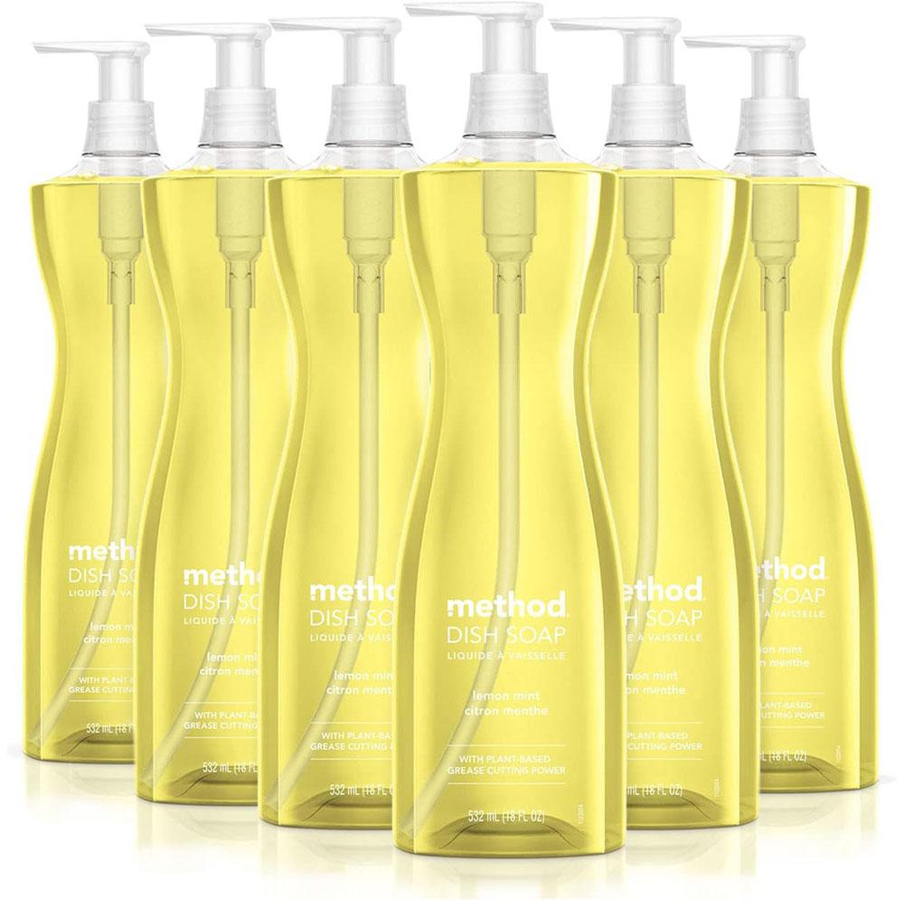 Method Gel Dish Soap Liquid Lemon Mint 6 Pack for $15.07