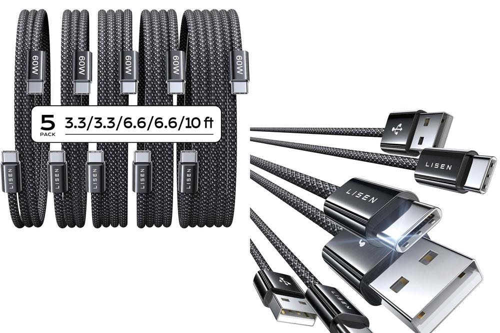 Lisen USB-C Cables 8 Pack for $9.97