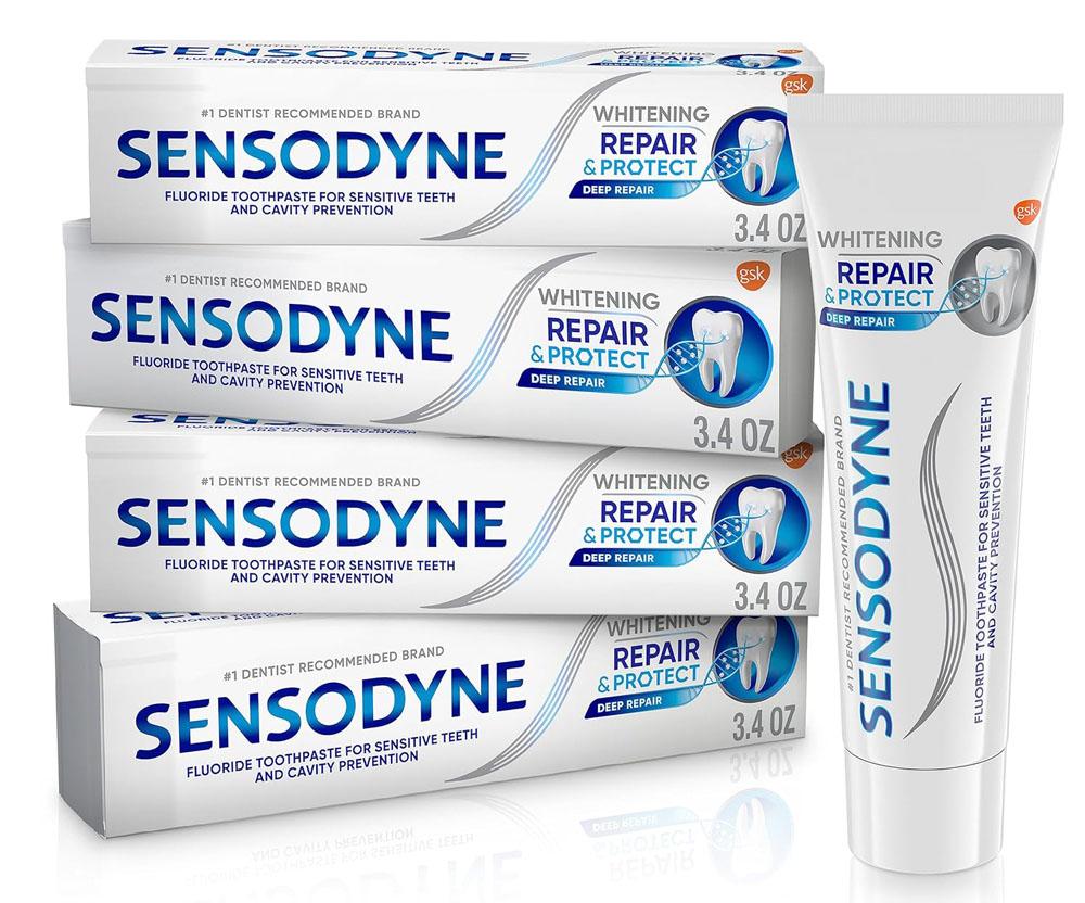 Sensodyne Repair and Protect Toothpaste 4 Pack for $11.54