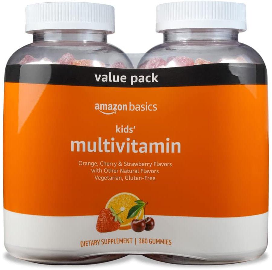 Amazon Basics Kids Multivitamin Gummies 2 Pack for $6.89