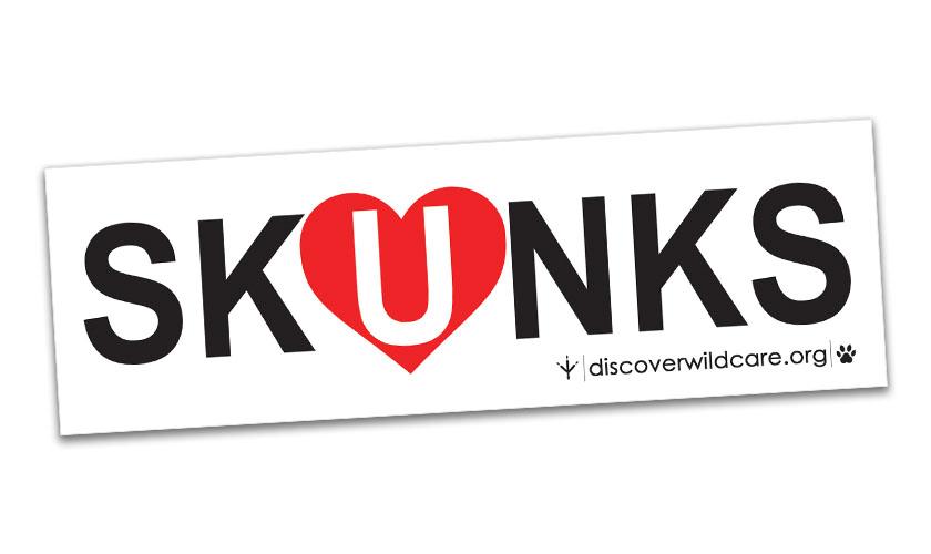 Free I Love Skunks Sticker