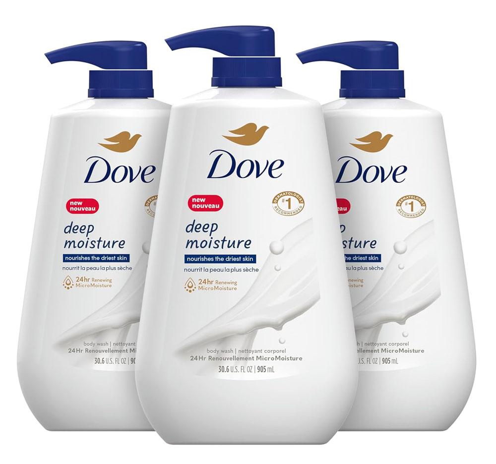 Dove Deep Moisture Body Wash 3 Pack for $15.91