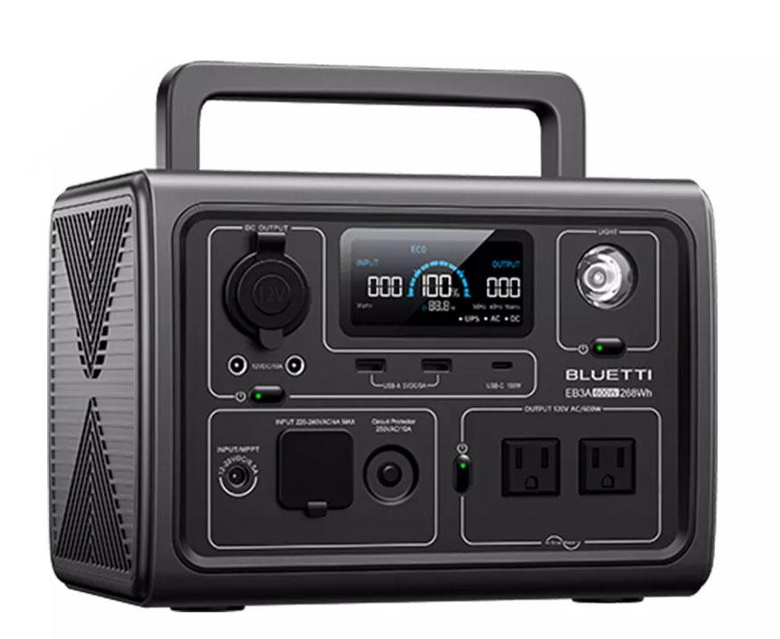 Bluetti EB3A 600W 268Wh Portable Power Station Refurb for $135.20 Shipped