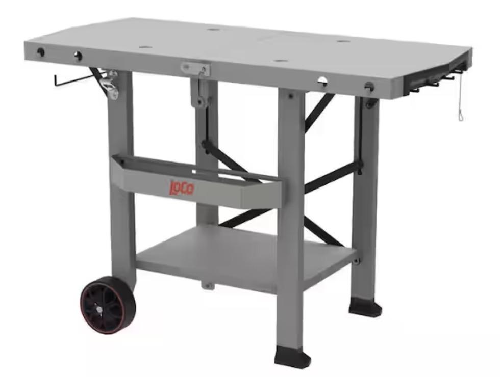 Loco Prep Table Foldable Steel Grill Cart for $99 Shipped