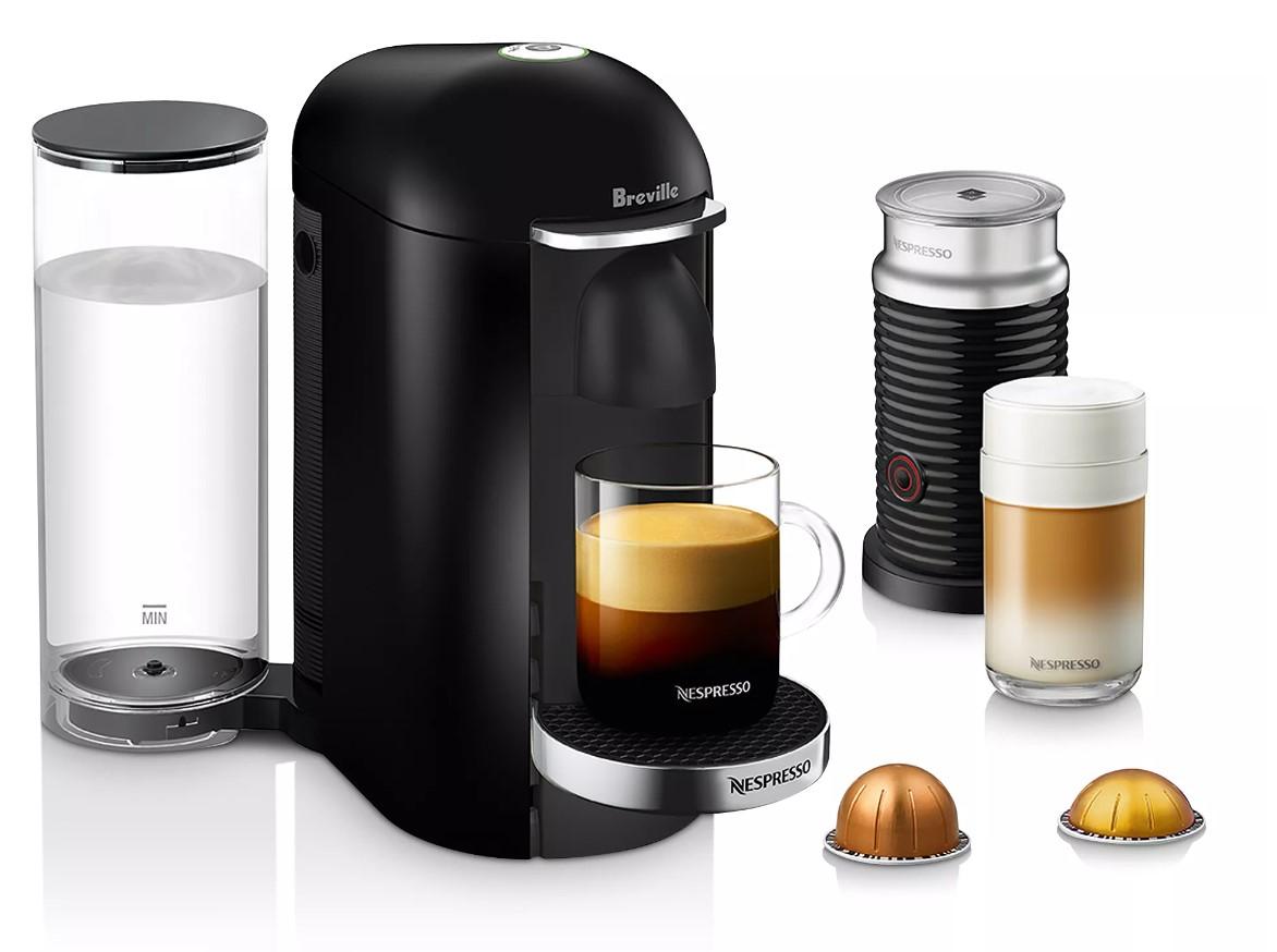 Nespresso by Breville VertuoPlus Deluxe Coffee Espresso Maker with Milk Frother for $119.99 Shipped