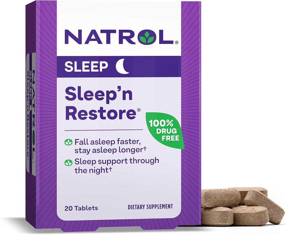 Natrol Sleep N Restore Sleep Tablets 20 Pack for $2.04