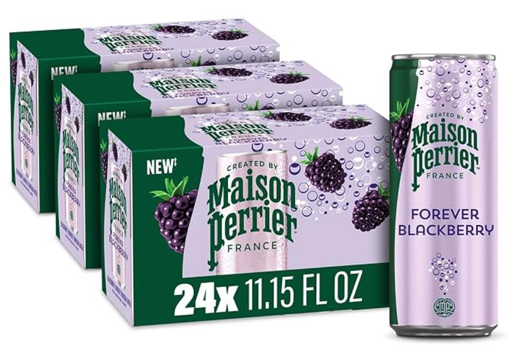 Maison Perrier Blackberry Flavored Sparkling Water 24 Pack for $11.40